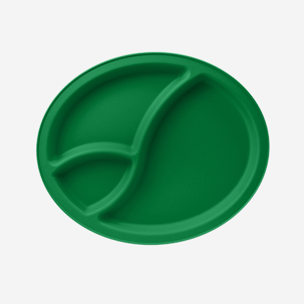 Ref 1470 – Division Picnic Plate Emerald Green