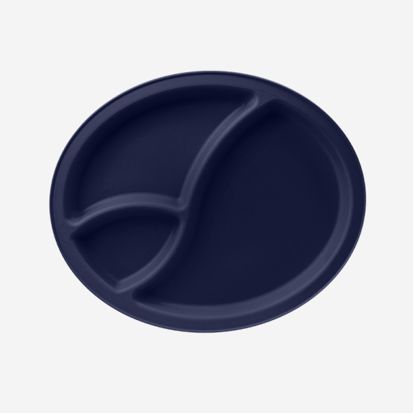 Ref 1470 – Division Picnic Plate Navy Blue