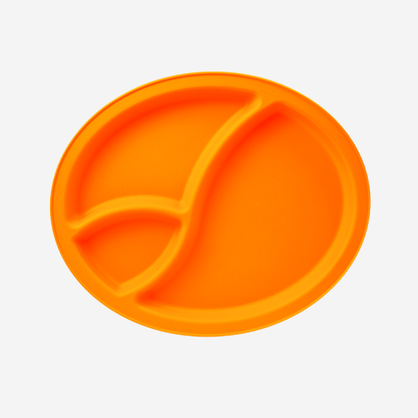 Ref 1470 – Division Picnic Plate Orange