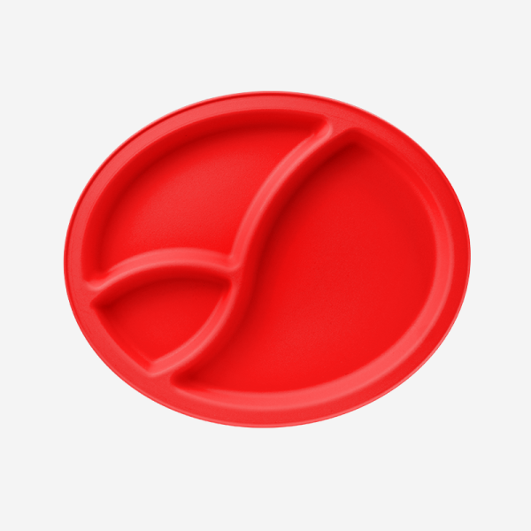 Ref 1470 – Division Picnic Plate Red