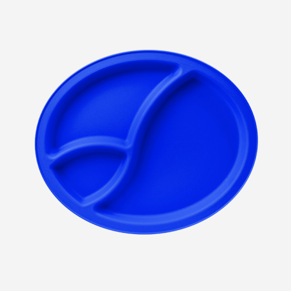 Ref 1470 – Division Picnic Plate Royal Blue