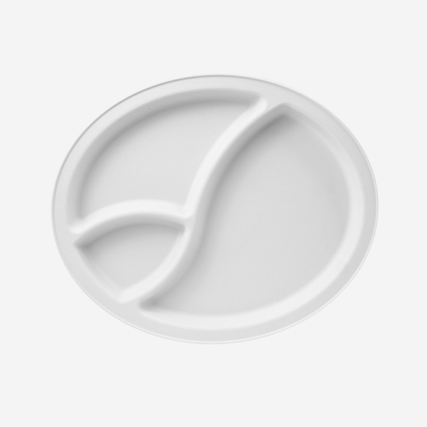 Ref 1470 – Division Picnic Plate White