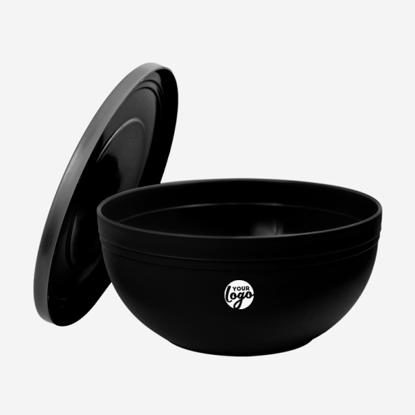 Ref 1656 Lotus Salad Bowl with Lid Black