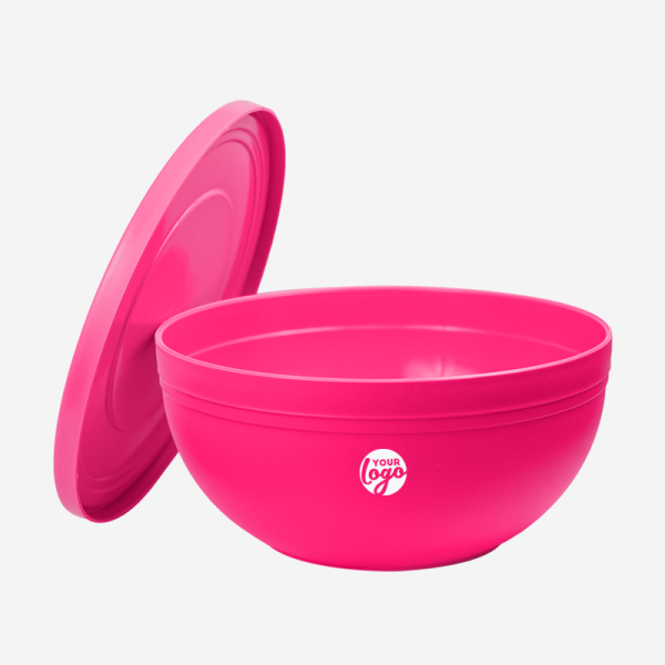 Ref 1656 Lotus Salad Bowl with Lid Magenta
