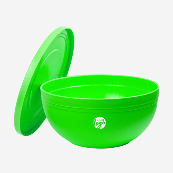 Ref 1656 Lotus Salad Bowl with Lid Neon Green