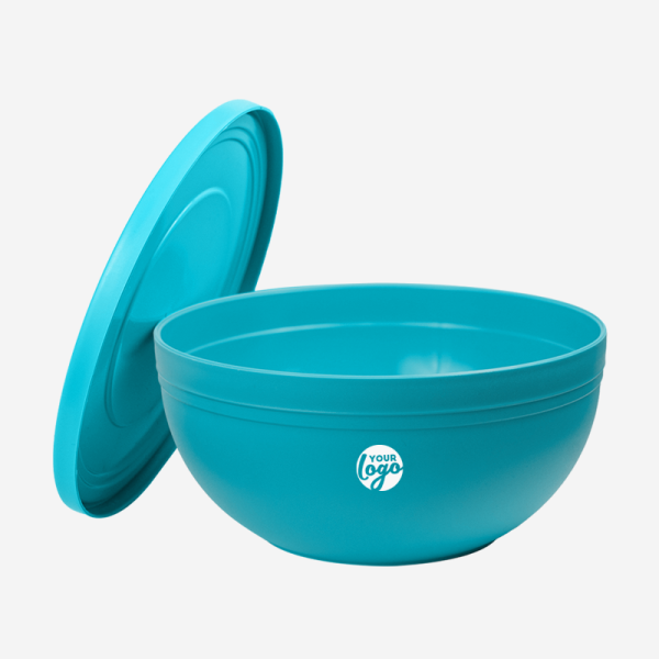 Ref 1656 Lotus Salad Bowl with Lid Turquoise