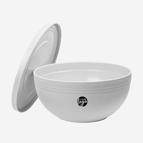 Ref 1656 Lotus Salad Bowl with Lid White
