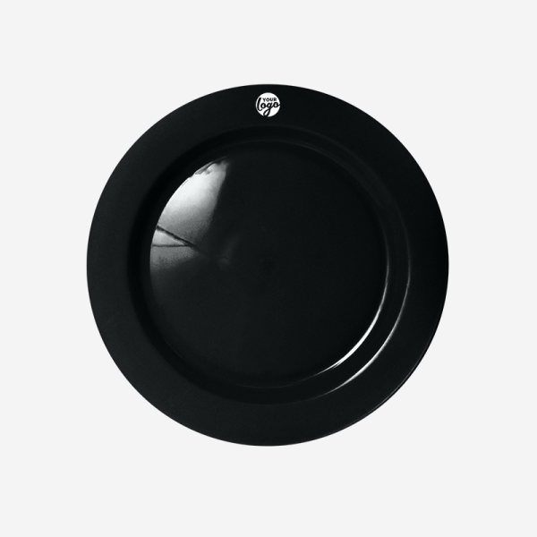 De Lux Plastic Plate 2 Ref 714 Deluxe Plate Dinner Plate Black