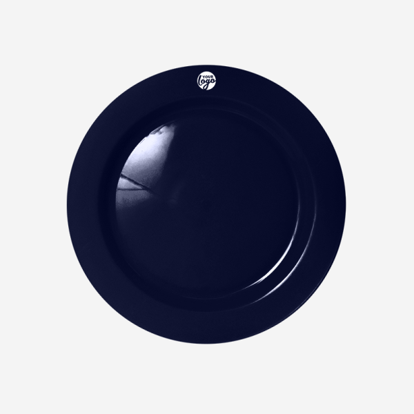 De Lux Plastic Plate 9 Ref 714 Deluxe Plate Dinner Plate Navy Blue