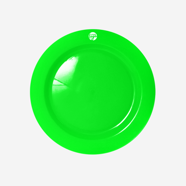 De Lux Plastic Plate 10 Ref 714 Deluxe Plate Dinner Plate Neon Green