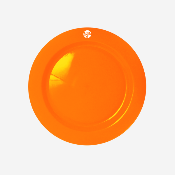 De Lux Plastic Plate 15 Ref 714 Deluxe Plate Dinner Plate Orange