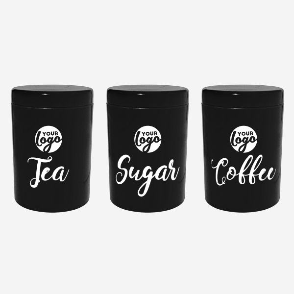 REF 1416 LUMO STORAGE CANISTER TPE SEAL SET OF 3 BLACK