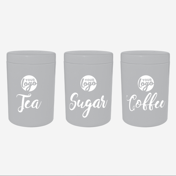 REF 1416 LUMO STORAGE CANISTER TPE SEAL SET OF 3 GRAY