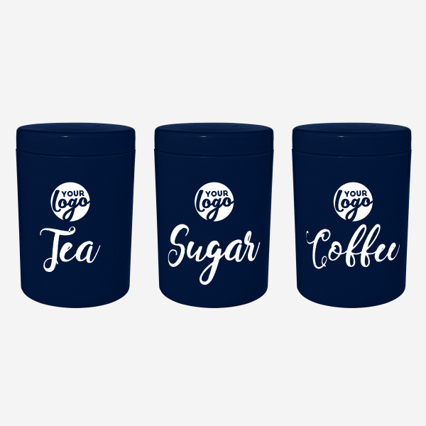 REF 1416 LUMO STORAGE CANISTER TPE SEAL SET OF 3 NAVY BLUE
