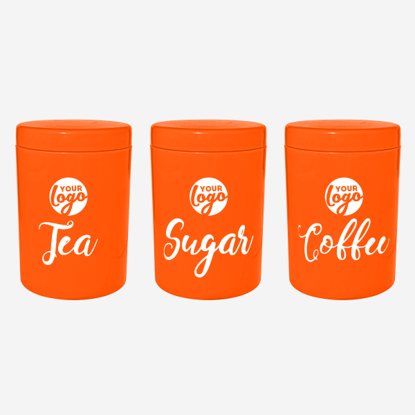 REF 1416 LUMO STORAGE CANISTER TPE SEAL SET OF 3 ORANGE