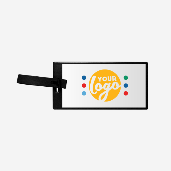 REF 147 FLAT LUGGAGE TAG BLACK