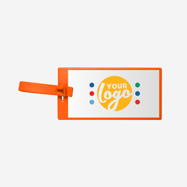 REF 147 FLAT LUGGAGE TAG ORANGE