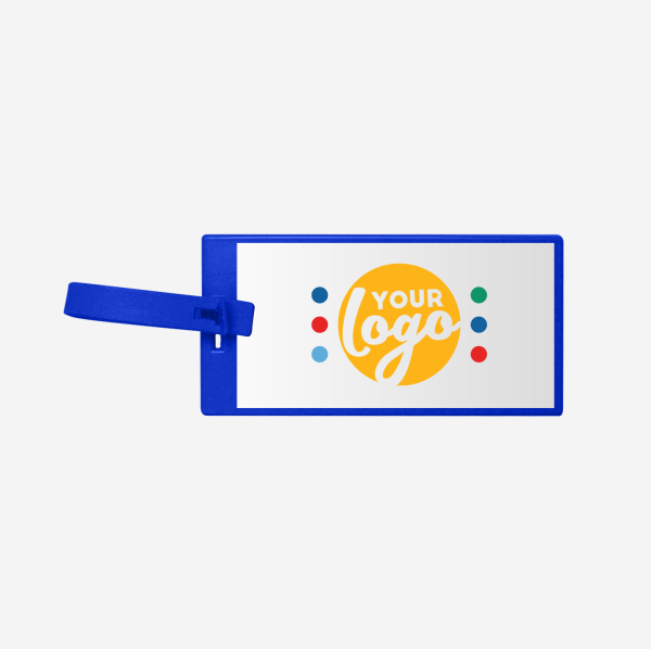 REF 147 FLAT LUGGAGE TAG ROYAL BLUE