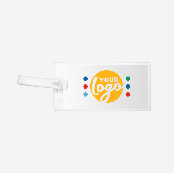 REF 147 FLAT LUGGAGE TAG WHITE