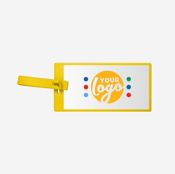 REF 147 FLAT LUGGAGE TAG YELLOW