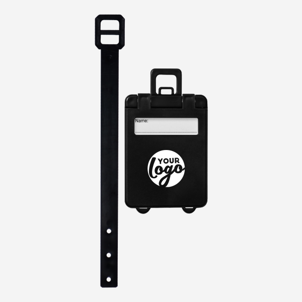 REF 154 LUGGAGE TAG SUITCASE BLACK