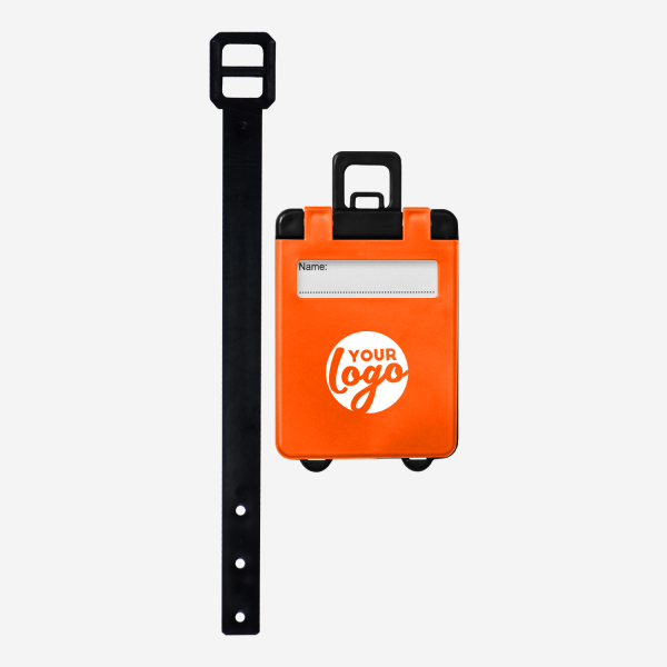 REF 154 LUGGAGE TAG SUITCASE ORANGE