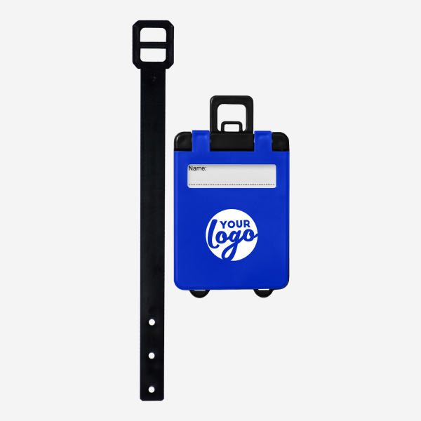 REF 154 LUGGAGE TAG SUITCASE ROYAL BLUE