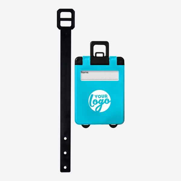 REF 154 LUGGAGE TAG SUITCASE TURQUOISE