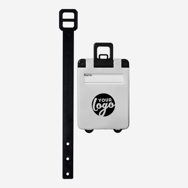 REF 154 LUGGAGE TAG SUITCASE WHITE