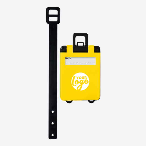 REF 154 LUGGAGE TAG SUITCASE YELLOW