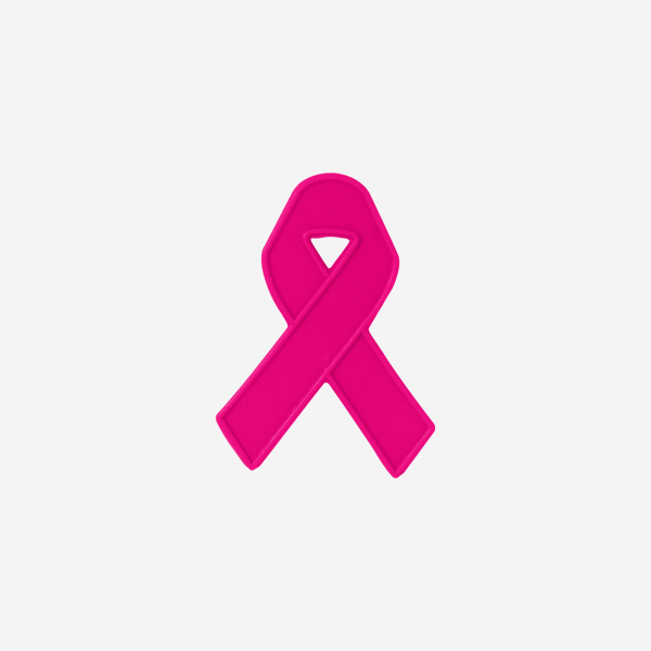 Aids Ribbon Shaped Badge 6 REF 156 SHAPED BADGES AIDS RIBBON W SAFETY PIN MAGENTA