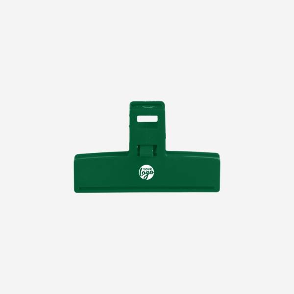 REF 1663 SMALL FOOD BAG CLIP PS 9CM BOTTLE GREEN