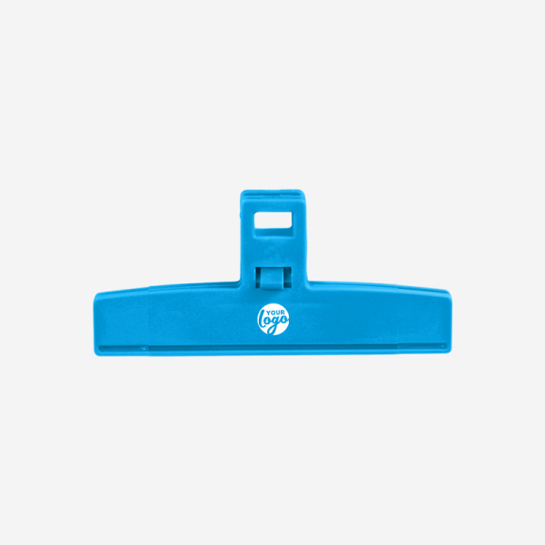 REF 1664 MEDIUM FOOD BAG CLIP PS 12CM CYAN
