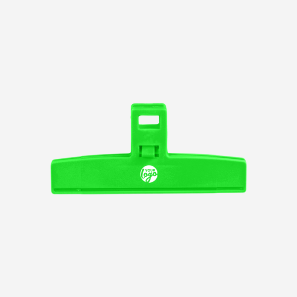 REF 1664 MEDIUM FOOD BAG CLIP PS 12CM LIME NEON GREEN