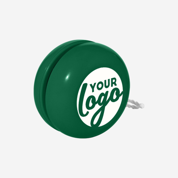 Yoyo - 2 piece with metal shaft 12 REF 1732 YOYO 2 PIECE W METAL SHAFT BOTTLE GREEN