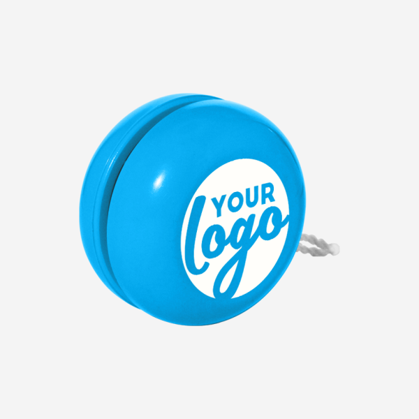 Yoyo - 2 piece with metal shaft 7 REF 1732 YOYO 2 PIECE W METAL SHAFT CYAN