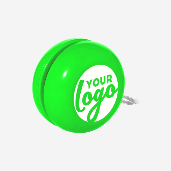Yoyo - 2 piece with metal shaft 10 REF 1732 YOYO 2 PIECE W METAL SHAFT LIME NEON GREEN
