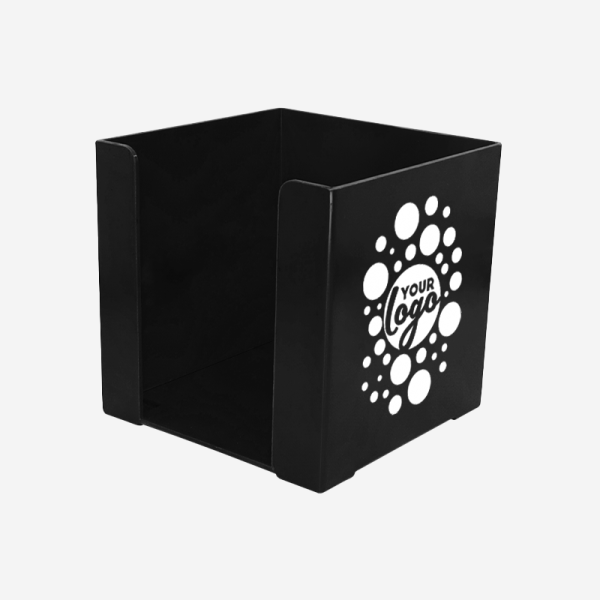 REF 500 PAPER CUBE SOLID SILKSCREEN BLACK