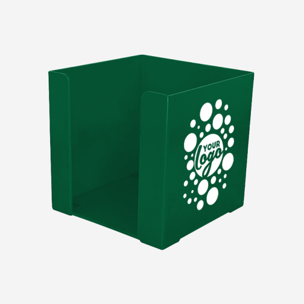 REF 500 PAPER CUBE SOLID SILKSCREEN BOTTLE GREEN