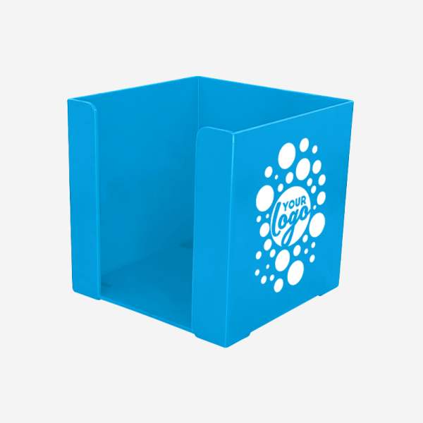 REF 500 PAPER CUBE SOLID SILKSCREEN CYAN