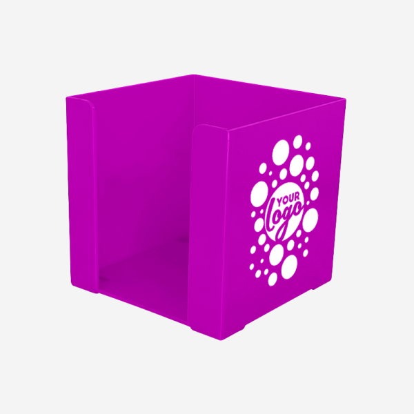 REF 500 PAPER CUBE SOLID SILKSCREEN GRAPE