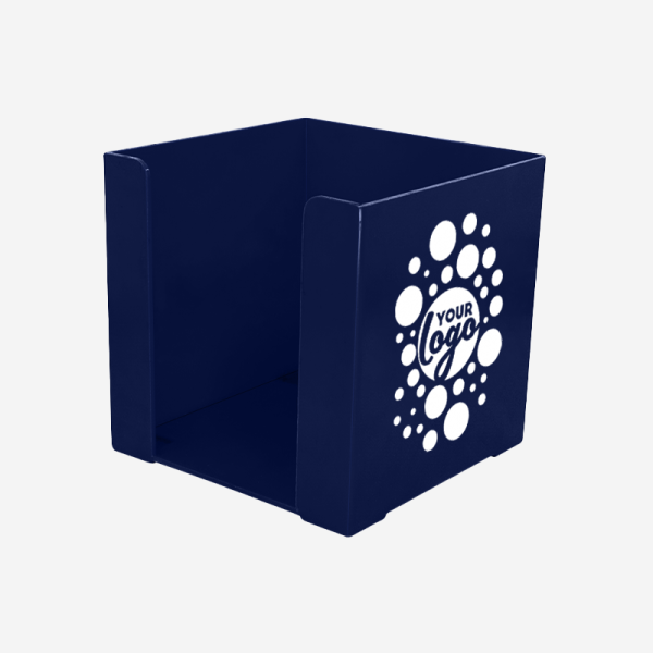 REF 500 PAPER CUBE SOLID SILKSCREEN NAVY BLUE