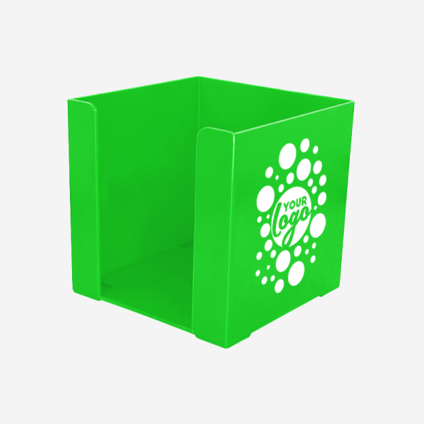 REF 500 PAPER CUBE SOLID SILKSCREEN NEON GREEN