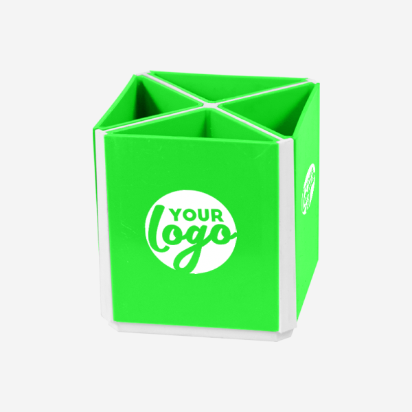 REF 505 5 PIECE STATIONERY HOLDER LIME NEON GREEN