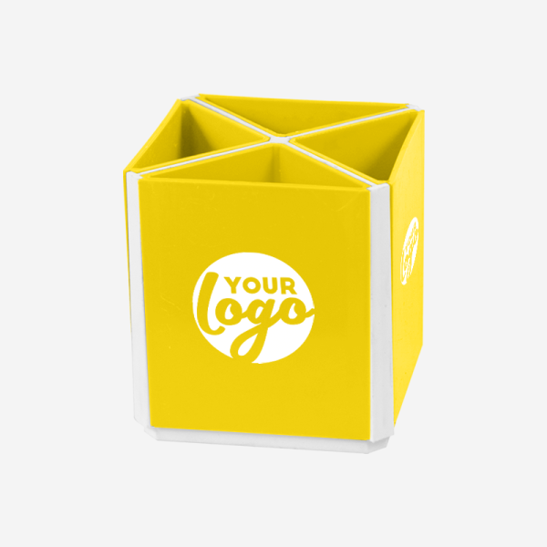 REF 505 5 PIECE STATIONERY HOLDER YELLOW