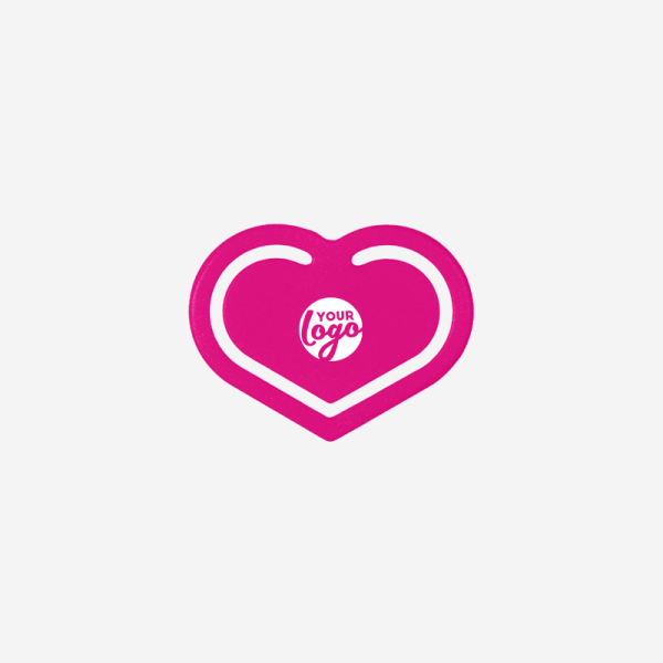 REF 540 PAPER CLIP HEART SHAPED SMALL MAGENTA