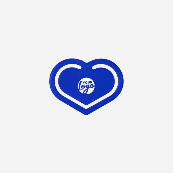 REF 540 PAPER CLIP HEART SHAPED SMALL ROYAL BLUE