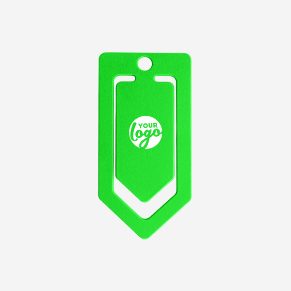 Paper Clip V Shape Large 10 REF 541 PAPER CLIP V SHAPE LARGE LIME NEON GREEN