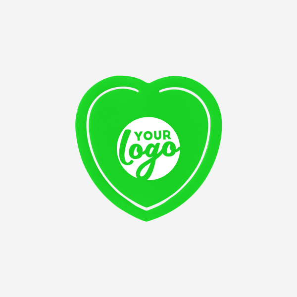 Paper Clip Heart Shape Large 10 REF 543 PAPER CLIP HEART SHAPE LARGE LIME NEON GREEN
