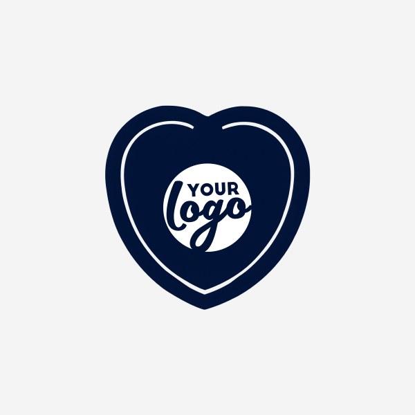 Paper Clip Heart Shape Large 9 REF 543 PAPER CLIP HEART SHAPE LARGE NAVY BLUE